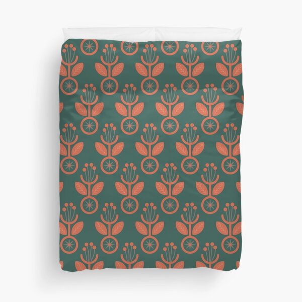 Item preview, Luonto, Flowers and Leaves Pattern in Earth Tone Color  designed and sold by BesanoStyle.