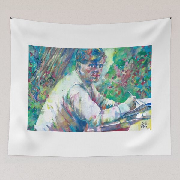 Item preview, JACK LONDON writing - watercolor portrait .1 designed and sold by lautir.