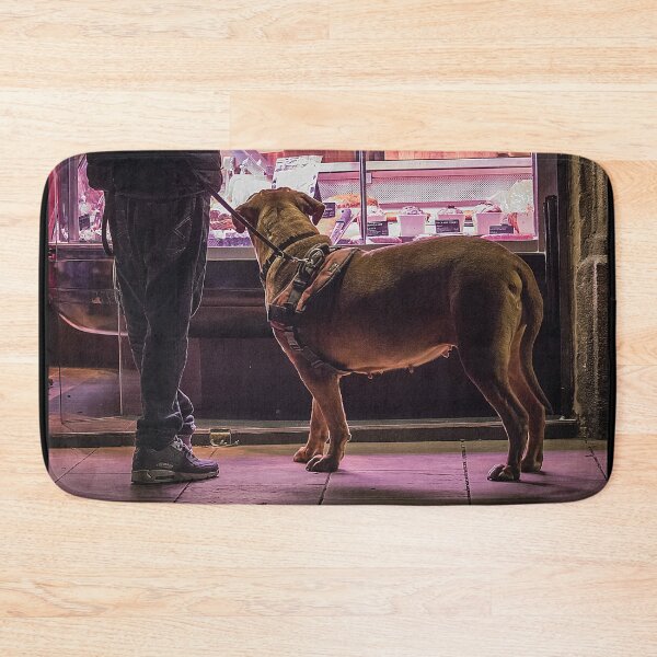 Item preview, Dog waiting his turn at the butcher shop designed and sold by Martapp.