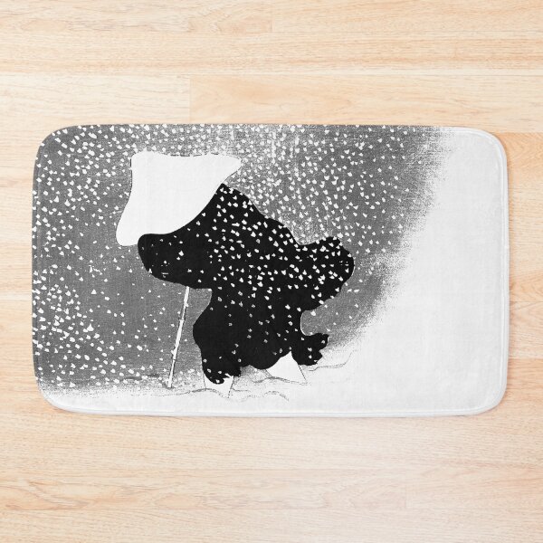 Item preview, Snow from Momoyogusa of a Hundred Generations 1909-1910 by Kamisaka Sekka Black Print designed and sold by RyanCaudell.