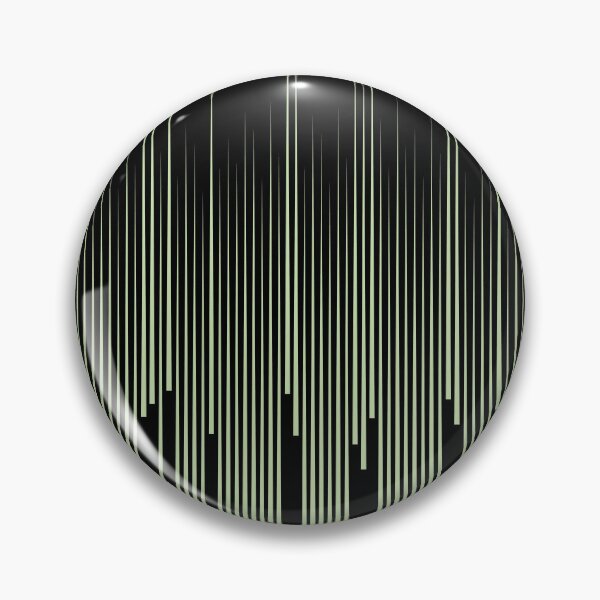 Item preview, Black and Green Frequency Vertical Stripe Pattern Pairs Coloro 2022 Popular Color Aloe Gel 058-83-18 designed and sold by ColorOfTheYears.