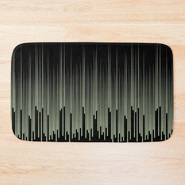 Item preview, Black and Green Frequency Vertical Stripe Pattern Pairs Coloro 2022 Popular Color Aloe Gel 058-83-18 designed and sold by ColorOfTheYears.