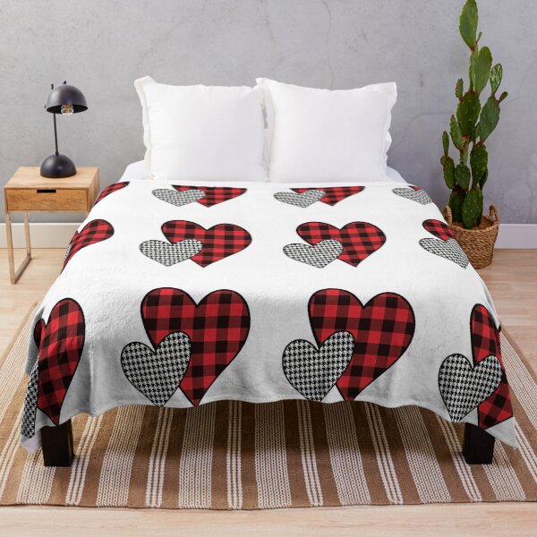 Item preview, Plaid and Houndstooth Pattern Hearts - Plaid Hearts - Animal Print - Valentine's Day - Hearts designed and sold by Luvjesus2.