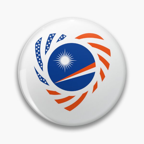 Item preview, Marshall Islander Multinational Patriot Flag Series (Heart) designed and sold by Carbon-Fibre Media.