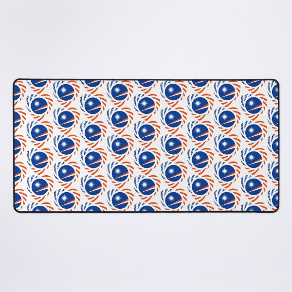 Item preview, Marshall Islander Multinational Patriot Flag Series (Heart) designed and sold by Carbon-Fibre Media.