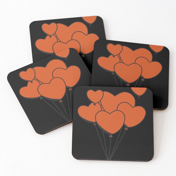 Item preview, Orange heart balloons designed and sold by Anime fashionnn.