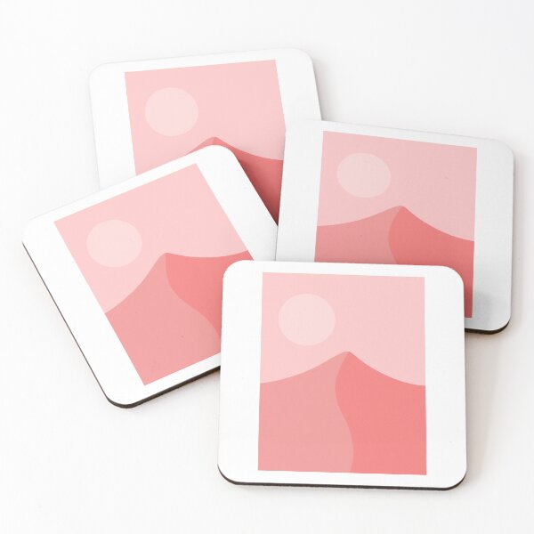 Item preview, Red Abstract Sunset Landscape designed and sold by sohastickers.