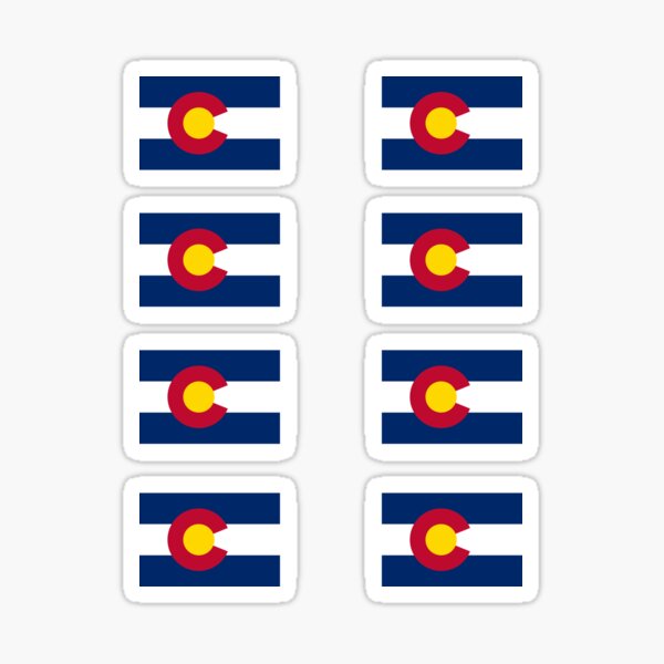 Colorado USA State Flag Stickers Sticker