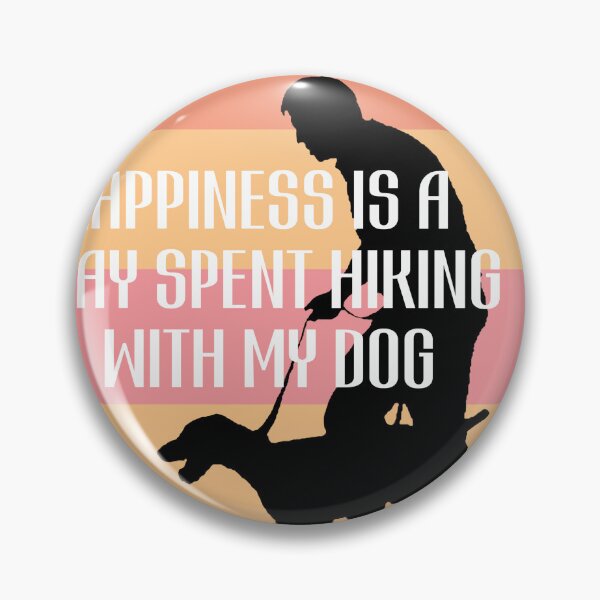 Item preview, happiness is a day spent hiking with my dog designed and sold by art lines.