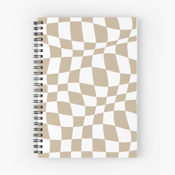 Item preview, Warped Checkered Pattern (tan/white) designed and sold by Design Minds Boutique.