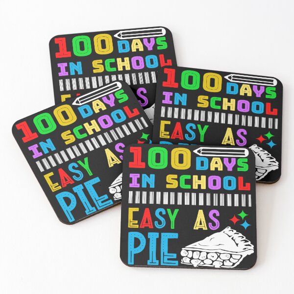 Item preview, 100 Days In School Easy As Pie Funny Teachers Students designed and sold by CharJens.