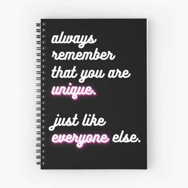 Item preview, You Are Unique. Me, too. Print designed and sold by Michael Martin.