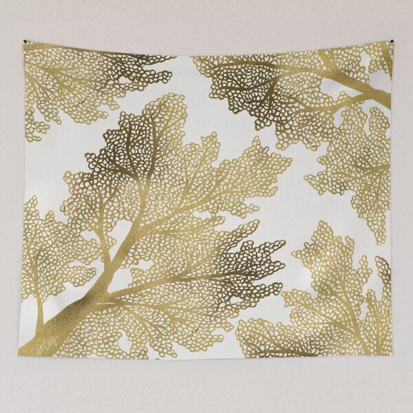 Item preview, Sea Fan Coral – Gold designed and sold by Cat Coquillette.