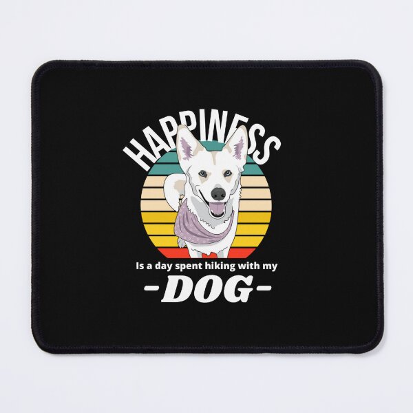 Item preview, Happiness is a day spent hiking with my dog designed and sold by Kimirina.