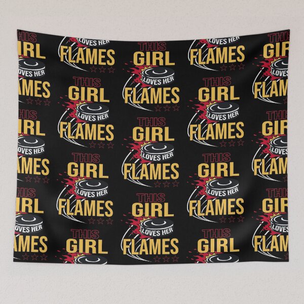 Item preview, Calgary Flames Fan - This Girl Loves Her Flames designed and sold by MoonsmileProd.