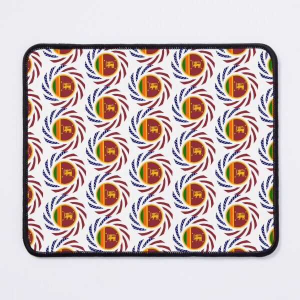 Item preview, Sri Lankan American Multinational Patriot Flag Series designed and sold by Carbon-Fibre Media.