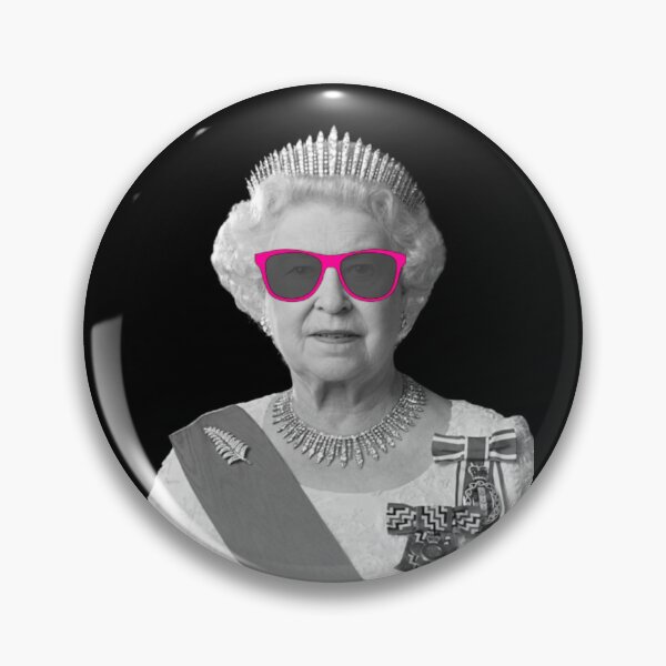 Item preview, Queen Elizabeth Funny Pink Summer Glasses designed and sold by Teetans.