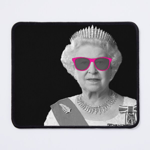 Item preview, Queen Elizabeth Funny Pink Summer Glasses designed and sold by Teetans.