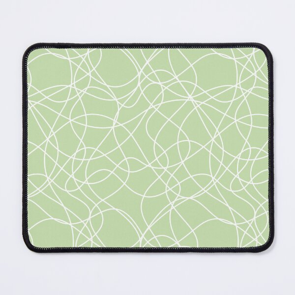 Artikelvorschau, Green and White Scribbled Line Mosaic Pattern Pairs Coloro 2022 Popular Color Aloe Gel 058-83-18 entworfen und verkauft von ColorOfTheYears.