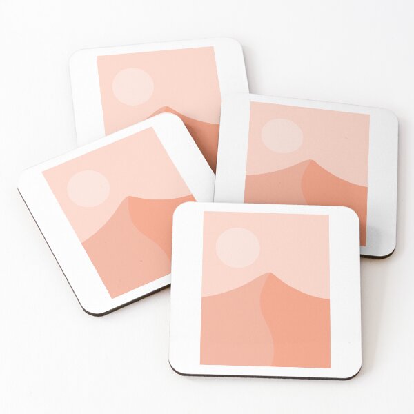 Item preview, Orange Abstract Sunset Landscape designed and sold by sohastickers.
