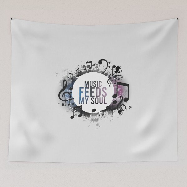 Item preview, Music feeds my soul designed and sold by hipposstore.