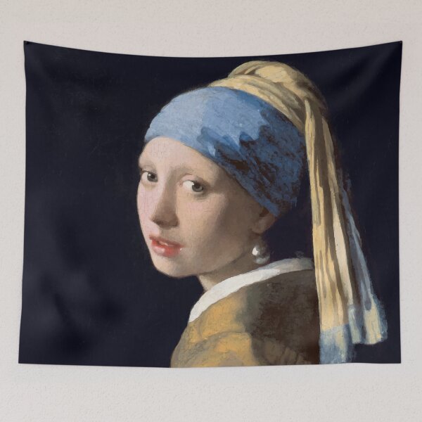 Item preview, Johannes Vermeer - The Girl with the Pearl Earring All Over Print designed and sold by BKNation.