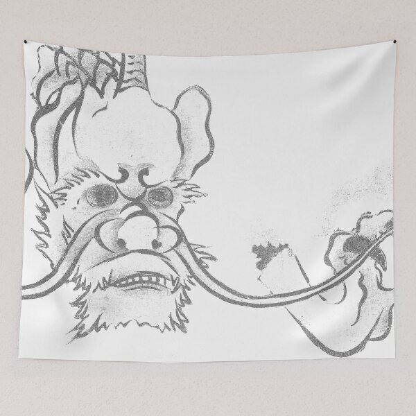 Item preview, Golden eyed monster from Momoyogusa-Flowers of a Hundred Generations 1909 by Kamisaka Sekka Black Print designed and sold by RyanCaudell.