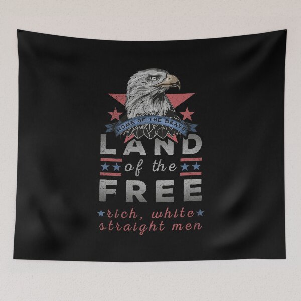 Item preview, USA Land of the Free Rich White Straight Men designed and sold by OmmeDesigns.