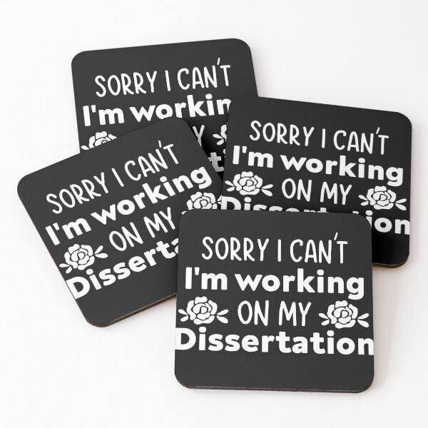 Item preview, Sorry I Can't I'm Working On My Dissertation, Funny PhD Student Dissertation designed and sold by NiceTees2021.