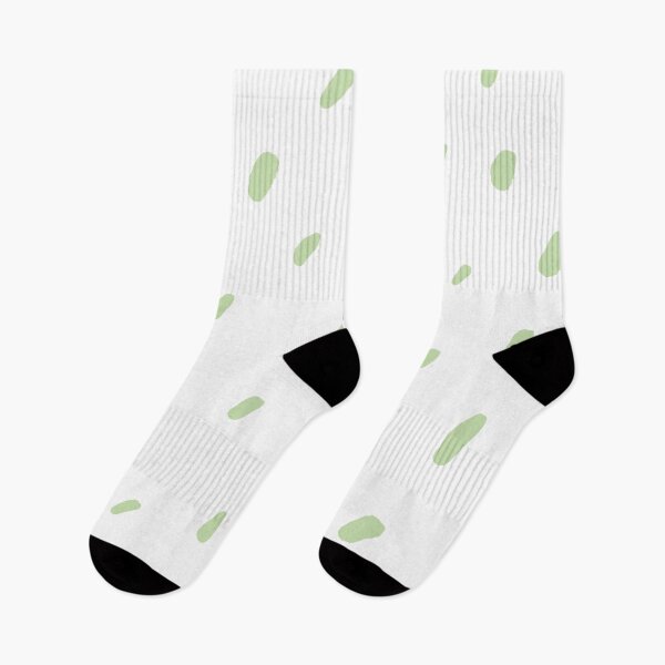 Artikelvorschau, Green and White Blot Spot Polka Dot Pattern Pairs Coloro 2022 Popular Color Aloe Gel 058-83-18 entworfen und verkauft von ColorOfTheYears.