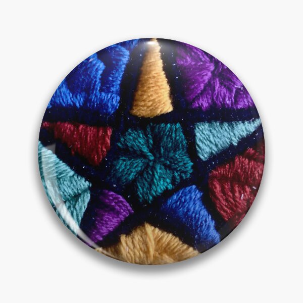 Item preview, Embroidered Colorful Pentagram designed and sold by Curraleigh Crafts.