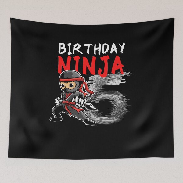 Item preview, Birthday Ninja party 5th designed and sold by Benchamart.