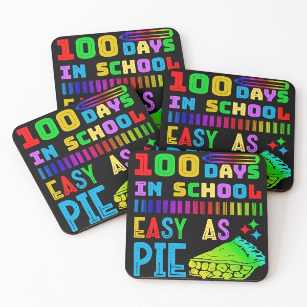 Item preview, 100 Days In School Easy As Pie Funny Teachers Students designed and sold by CharJens.