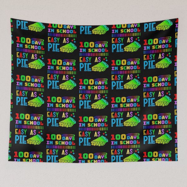 Item preview, 100 Days In School Easy As Pie Funny Teachers Students designed and sold by CharJens.