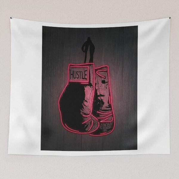Item preview, Boxing Gloves Neon Hustle Sports Gym Motivation  designed and sold by SuccessHunters.