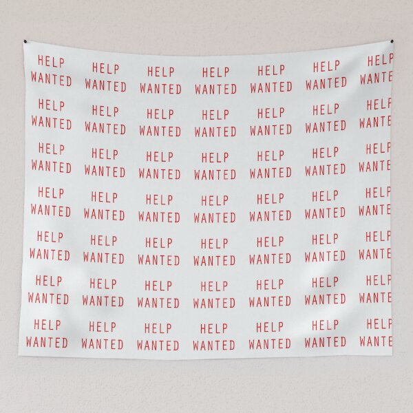 Item preview, Red Help Wanted Sign designed and sold by SEEphotos7171.