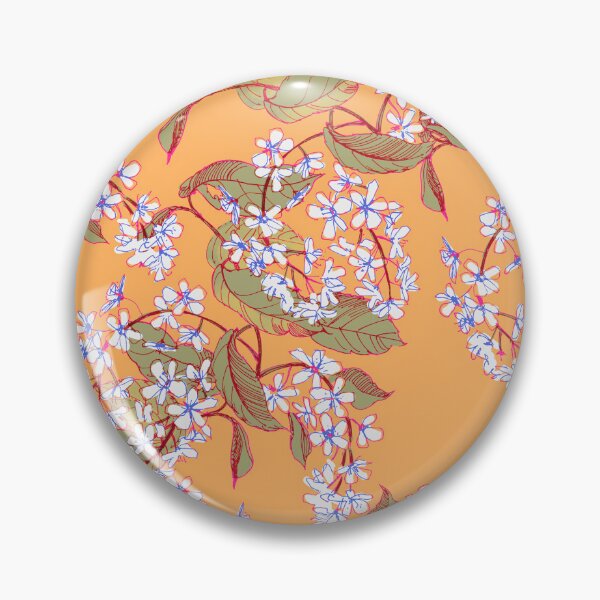 Item preview, Blooming spring Bird cherry on apricot designed and sold by Irina Ivanova.