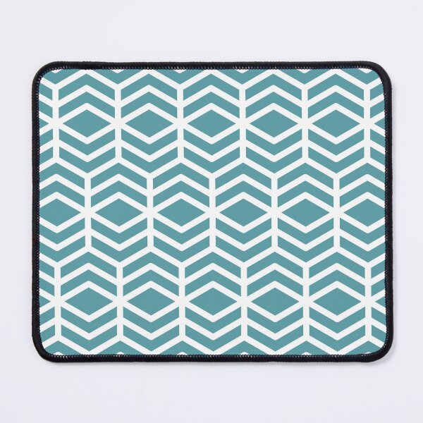 Item preview, Aqua and White Chevron Line Shape Pattern - Coloro 2022 Popular Color Turquoise Tonic 093-60-15 designed and sold by ColorOfTheYears.