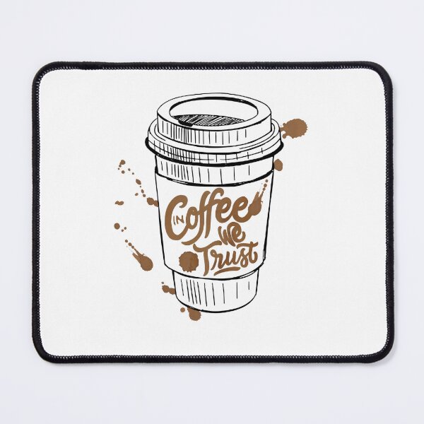 Item preview, In Coffee We Trust, Funny Coffee quote designed and sold by Quotesigner.