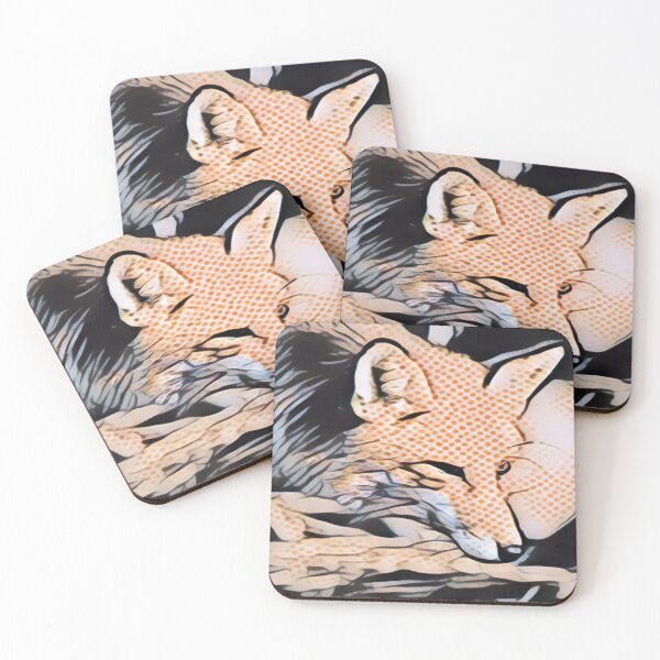 Item preview, Cute Fox In Pointillism designed and sold by Fearless-Fox.