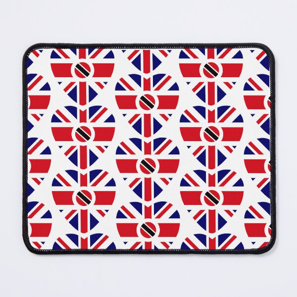 Item preview, British Trinidadian Multinational Patriot Flag Series (Heart) designed and sold by Carbon-Fibre Media.