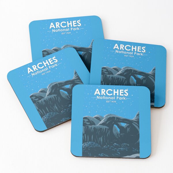 Item preview, Arches National Park Night Time Vintage designed and sold by KrisSidDesigns.