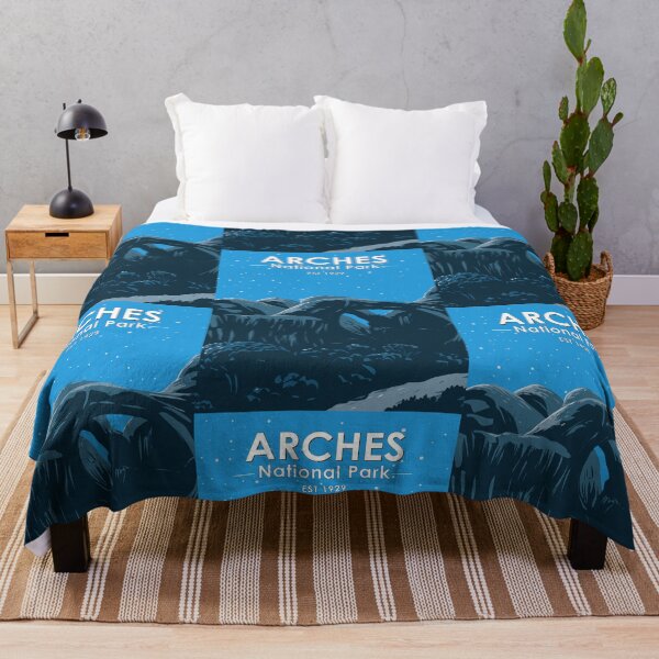 Item preview, Arches National Park Night Time Vintage designed and sold by KrisSidDesigns.