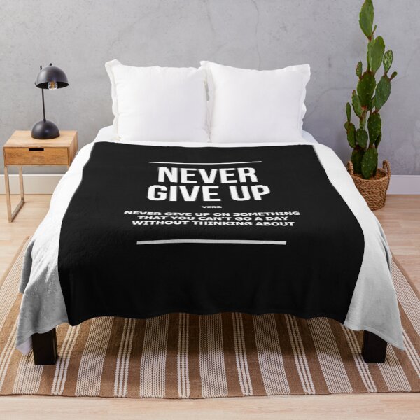 Item preview, Never Give Up Verb Motivational Definition designed and sold by SuccessHunters.