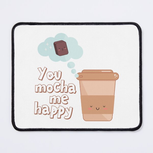 Item preview, Coffee and chocolate make me happy kawaii design designed and sold by high5doodle.
