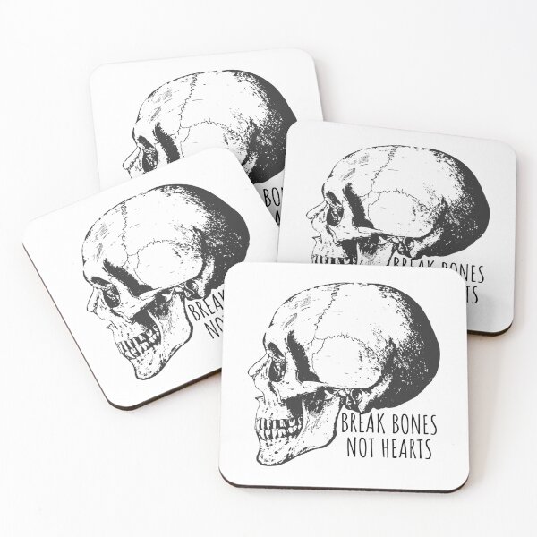 Item preview, Broken skull- Break bones not hearts designed and sold by Creative Life.