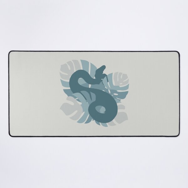 Item preview, Snake in Steel Chromatic Colour Monstera Leaves designed and sold by Nerdynoods.