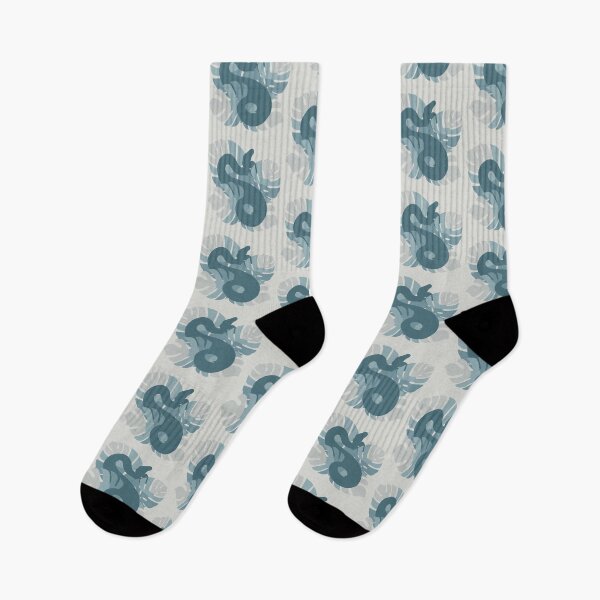 Item preview, Snake in Steel Chromatic Colour Monstera Leaves designed and sold by Nerdynoods.