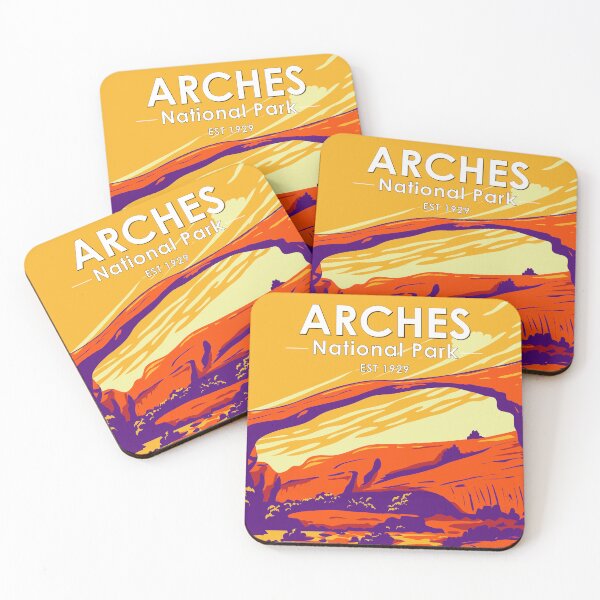 Item preview, Arches National Park Sunset Vintage designed and sold by KrisSidDesigns.