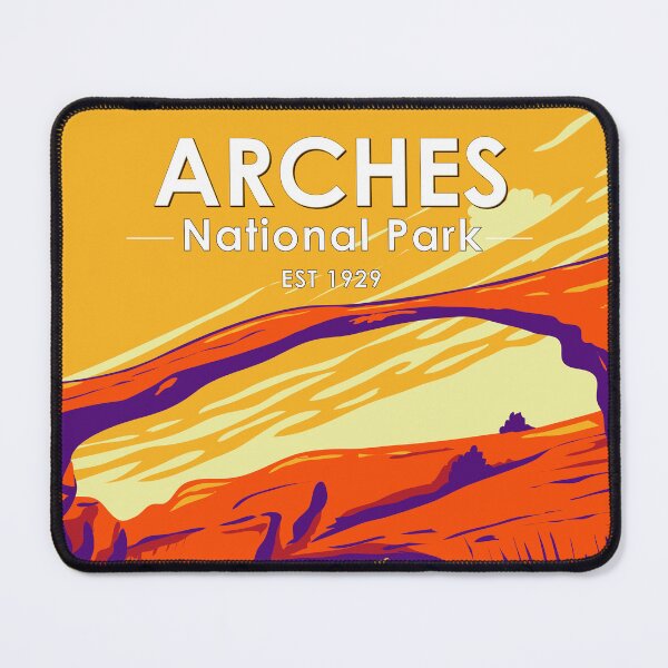 Item preview, Arches National Park Sunset Vintage designed and sold by KrisSidDesigns.